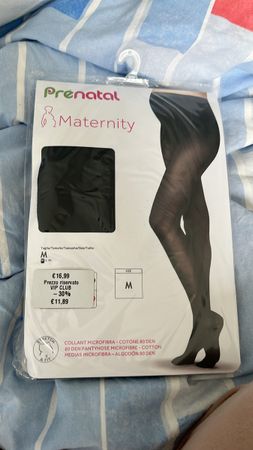 Collant Premaman Prénatal Nero Tg. M Nuovi con etichetta