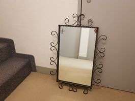 Schmiedeeiserner Spiegel, Vintage, Shabby Chic Wandspiegel