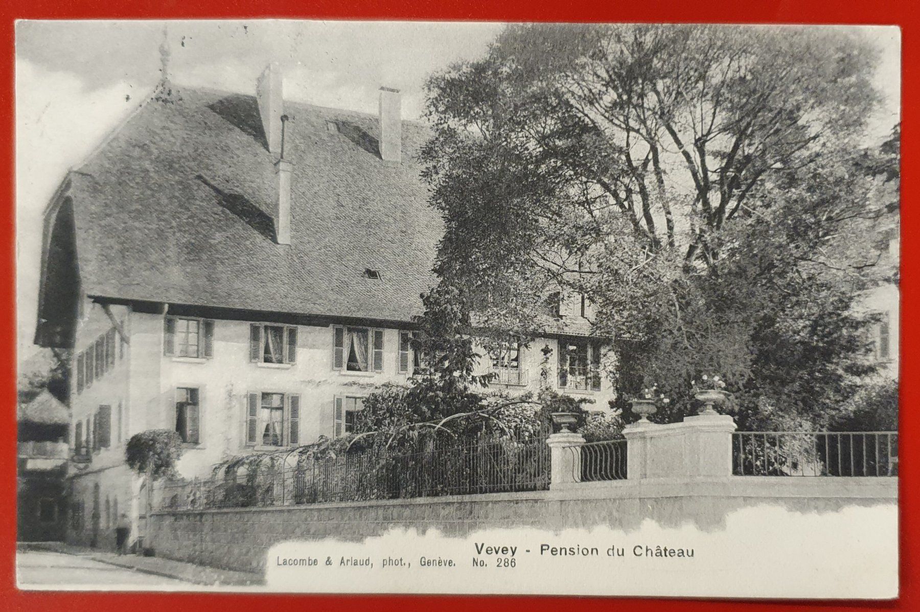 Ansichtskarten: Vevey 1913 - Pension du Chateau – Gebraucht aus Kreuzlingen von Rschweiz1