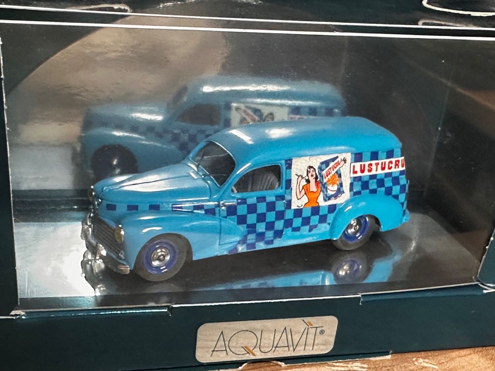 Miniature 1/43 Aquavit – Peugeot 203 Fourgonnette Lustucru – Résine, Boîte Vitrine