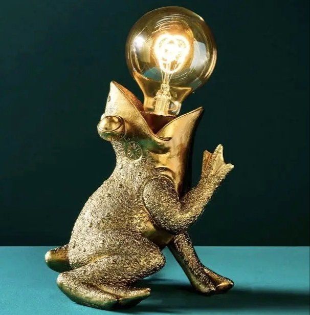 Lampen: Frosch Lampe Gold – Neu und originalverpackt aus Schaffhausen von AtelierPudesco 4