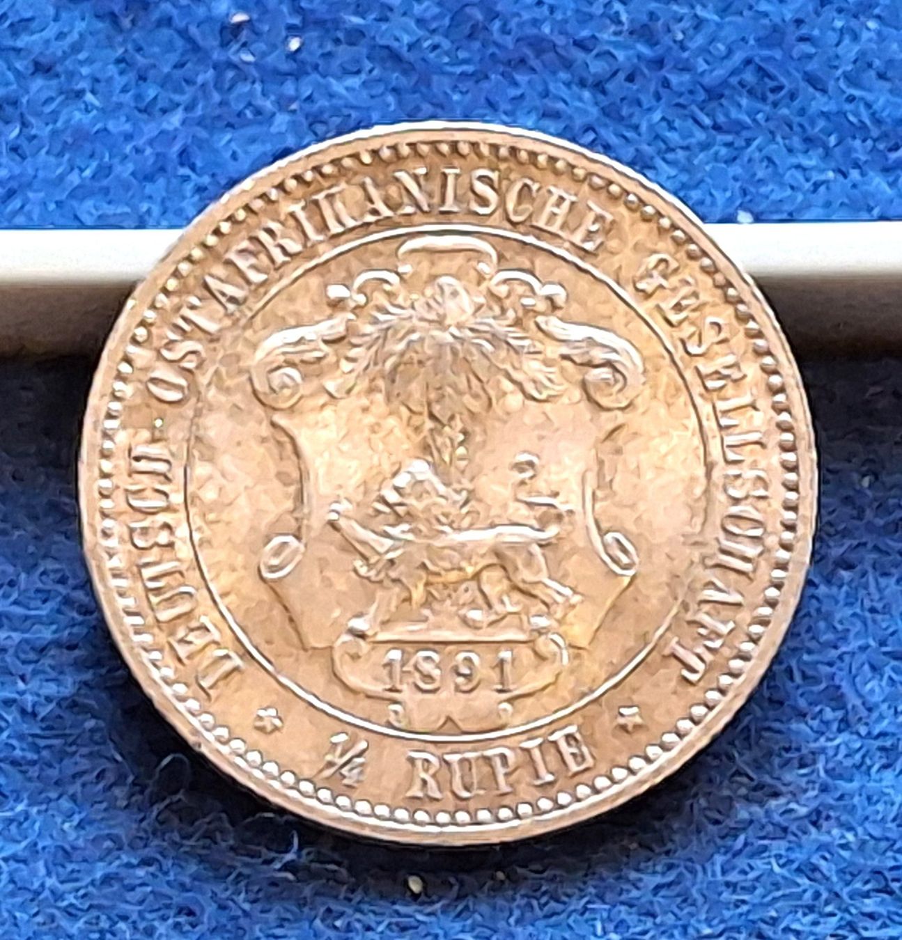 Tutti le monete: DOA - 1/4 RUPIE 1891 – Usato da Boniswil venduto da dpd4coins 1