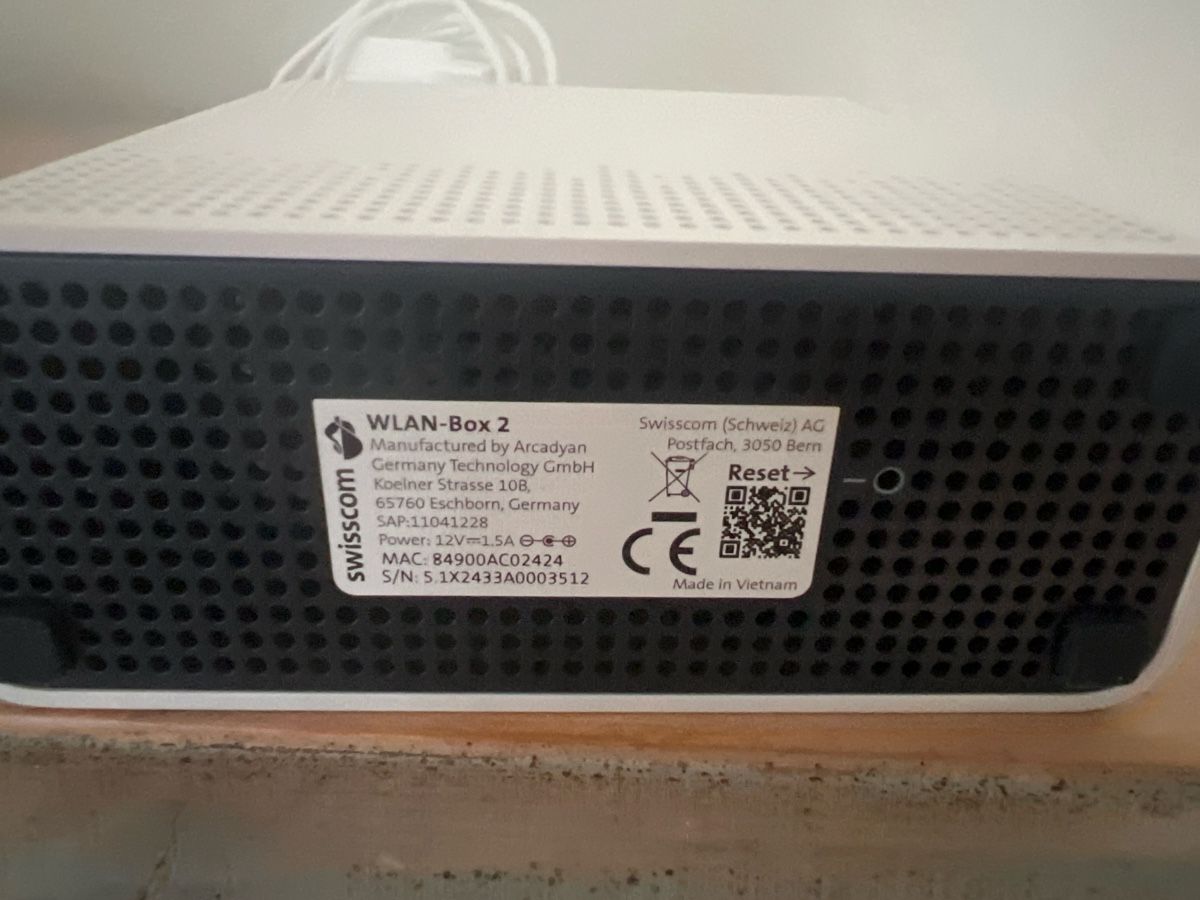 Swisscom Wlan: Swisscom WLAN Box 2  – Neu (gemäss Beschreibung) aus Schwyz von GSI20 1