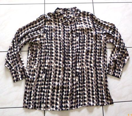 OPUS BLUSE SCHWARZ/BRAUN NEU GR.44