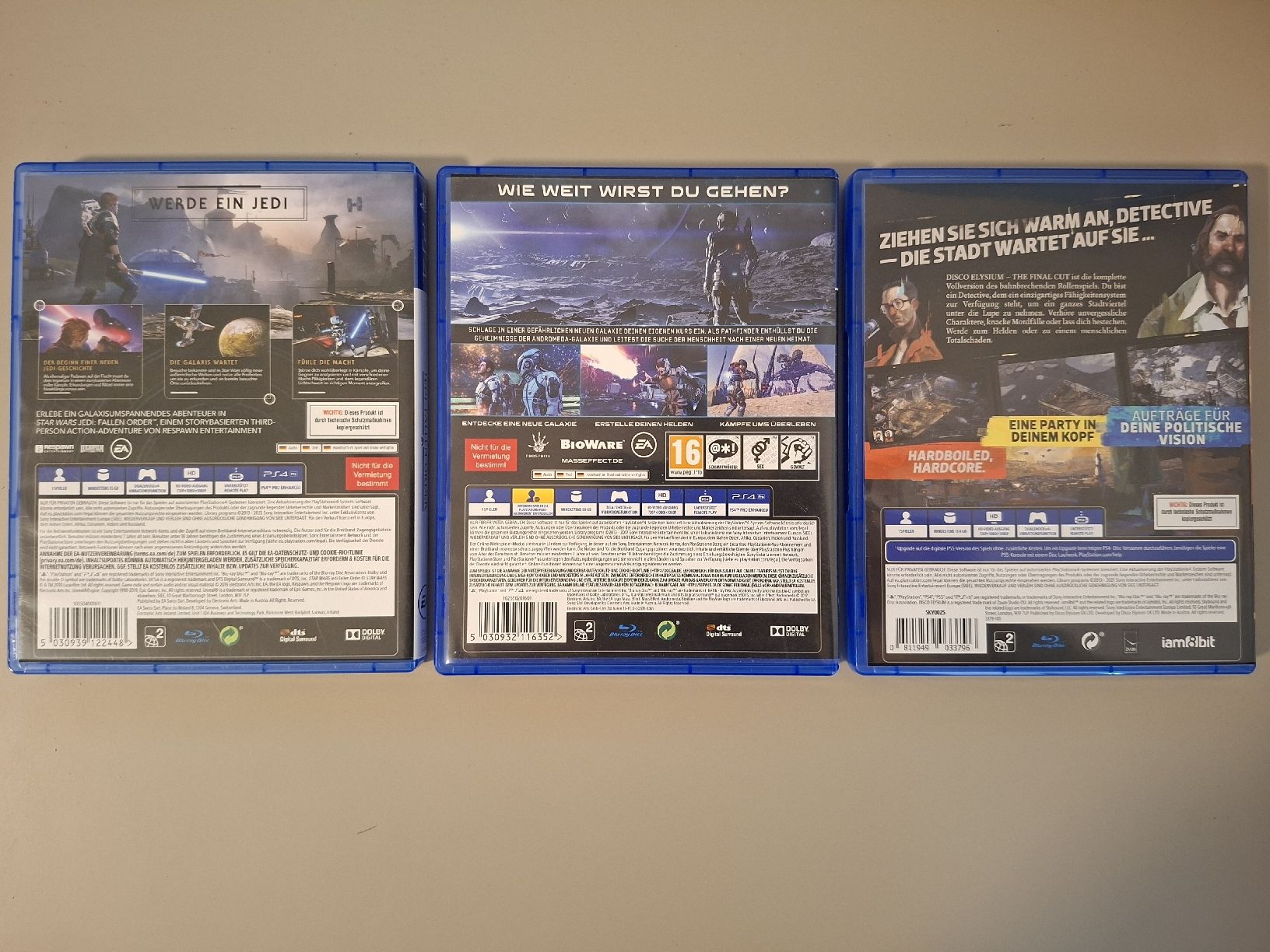 Giochi: 3 PS4 Spiele Jedi Fallen Order Mass Effect Disco Elysium – Usato da Zweidlen venduto da Sanguiniker 1
