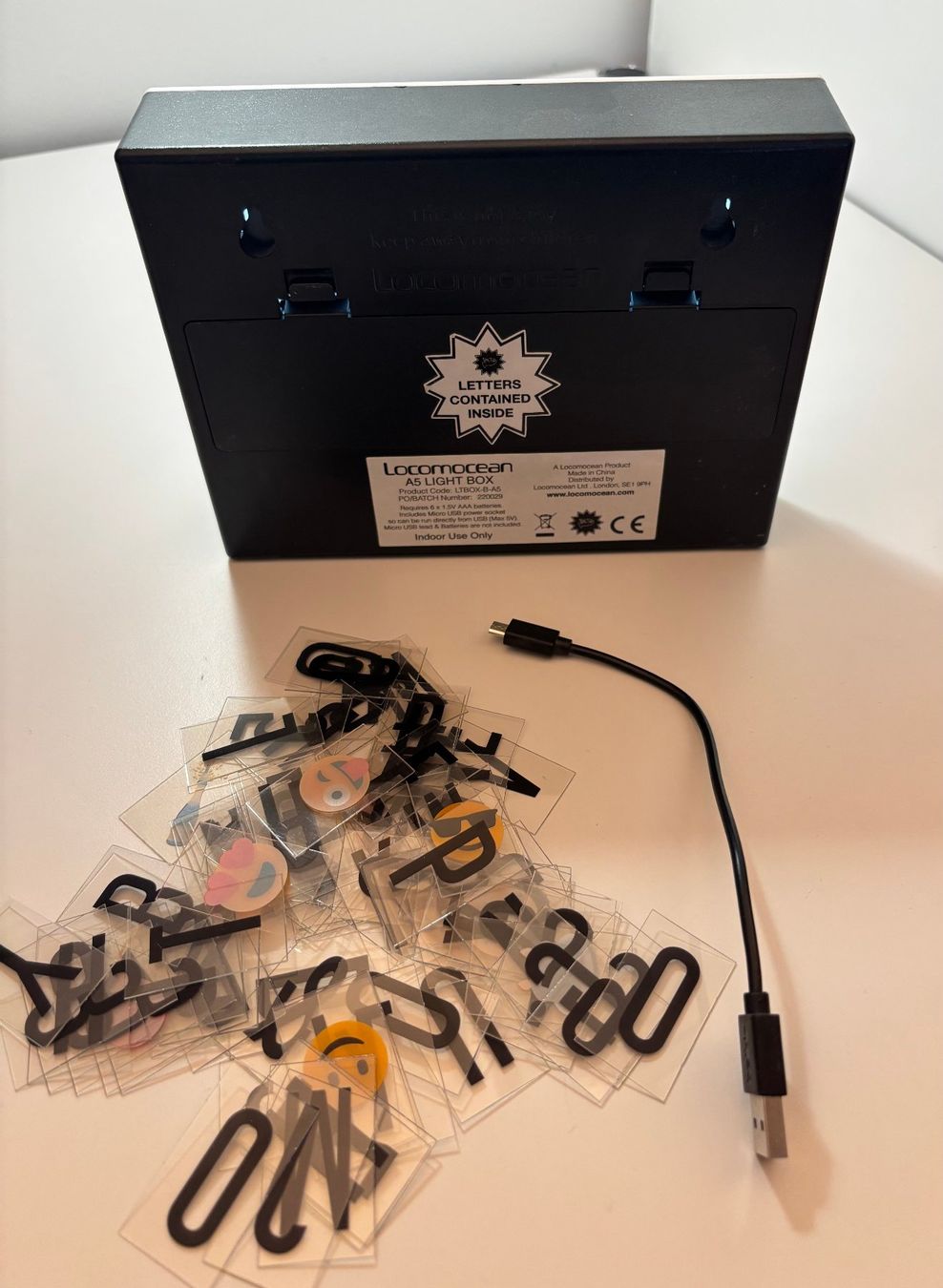 Tutte le decorazioni: LED Leuchttafel mit Buchstaben und USB Kabel – Usato da St. Gallen venduto da adr_qtz2 2