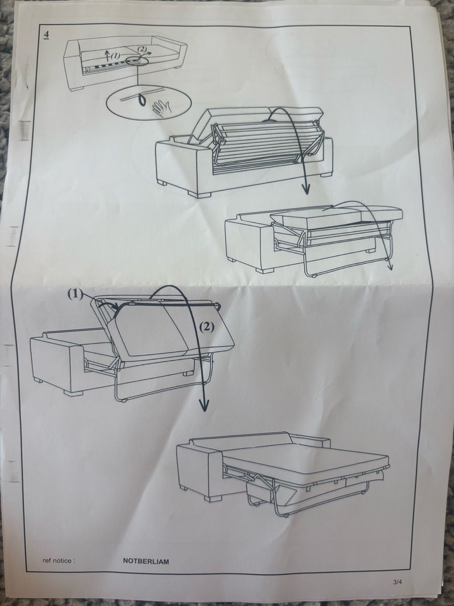 Sofas: 3-er-Bettsofa mit Réclamiere – D'occasion à Küsnacht ZH par julia22289 8