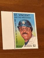 St. Vincent Briefmarke Reggie Jackson Baseball Hall of Fa...