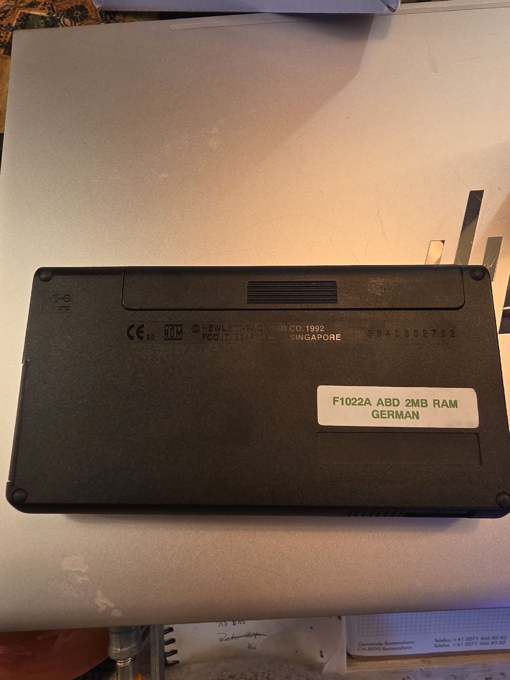 Hewlett Packard PC: Hewlett Packard 100LX Palmtop PC 2MB RAM deutsche Version – Usato da Arbon venduto da MadameLuLa9320 2