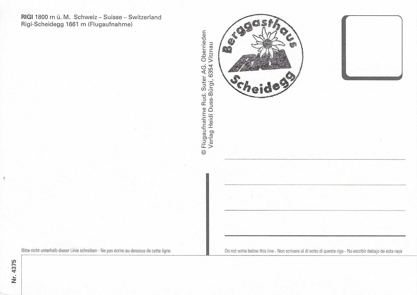 Cartoline postali: Rigi LU – Nuovo (secondo la descrizione) da Rothrist venduto da Stranglehold 1