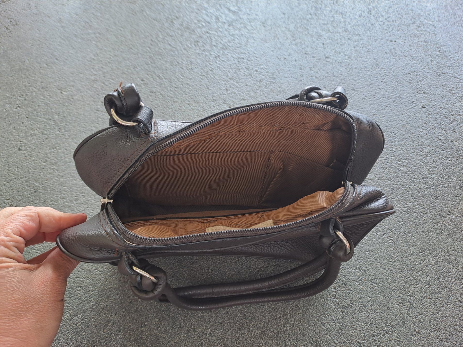Borse da donna: Lederhandtasche braun – Usato da Hünenberg venduto da 1902 1