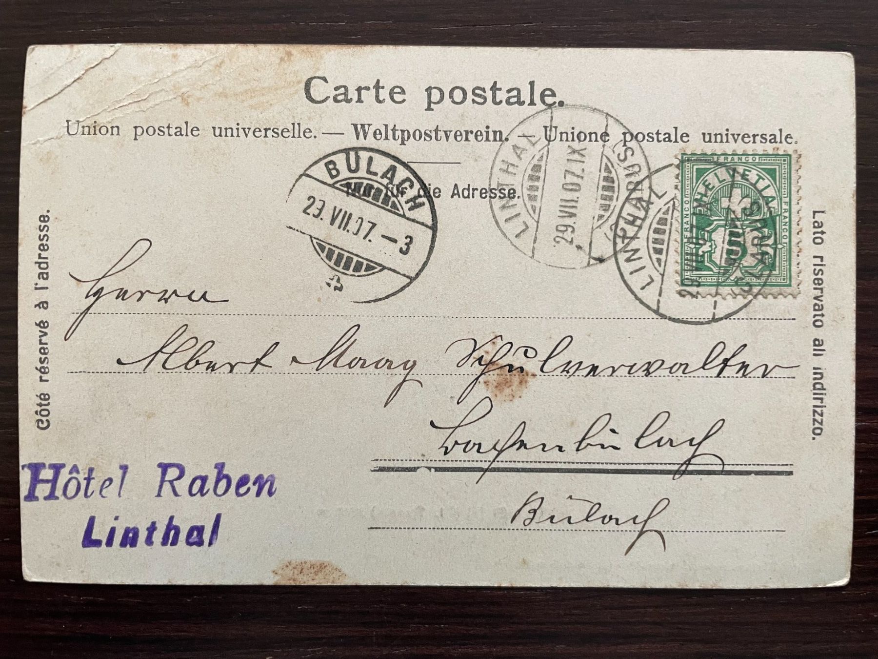 Cartoline postali: ALPINISMUS GLARNERLAND Tödi, Bergsteiger, 5 Ansichtskarten – Usato da Wald ZH venduto da TLILEF 2
