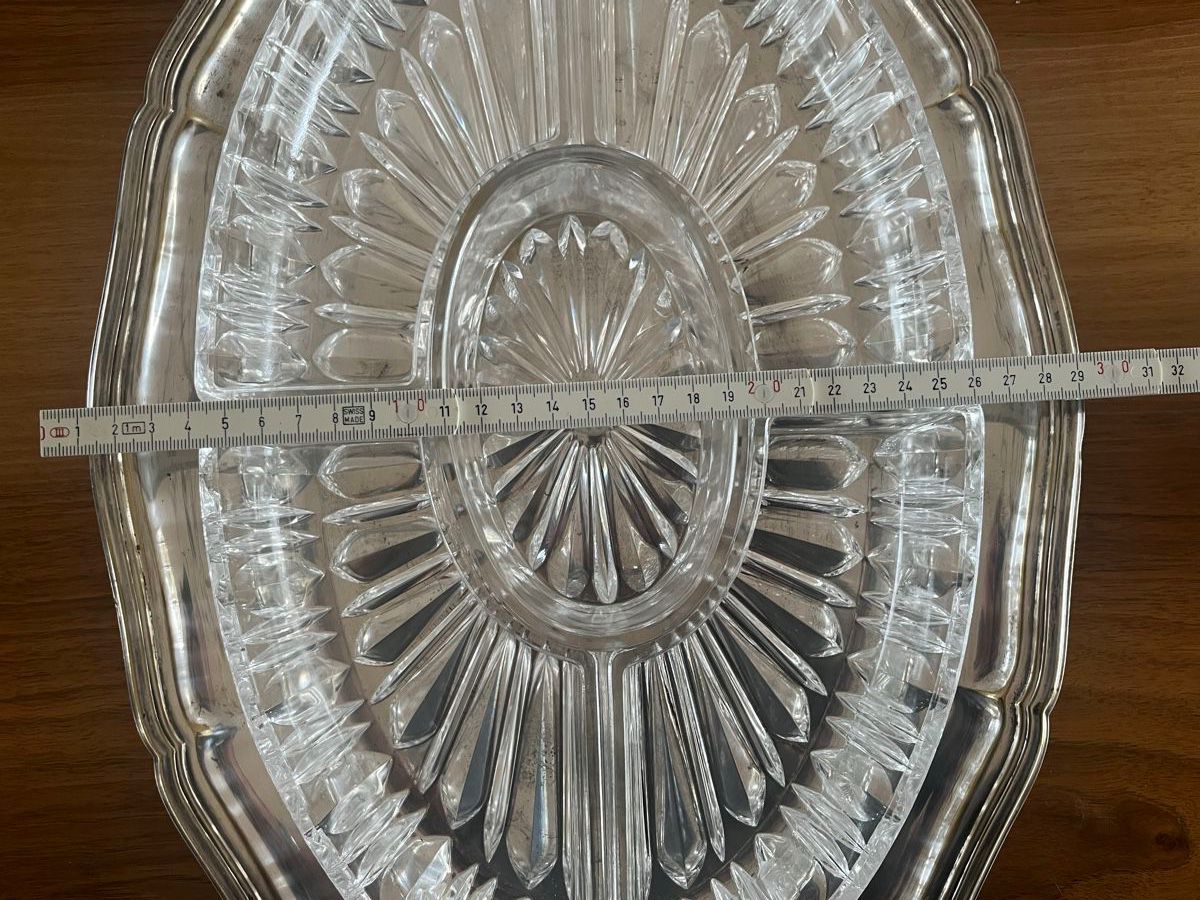 Servierplatten: Vintage Servierplatte mit Glasschalen – Gebraucht aus Laupen BE von Rohe5500 7