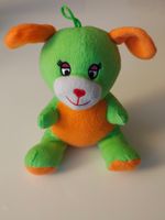 Plüschtier Teddy grün/orange