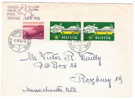 Lettre de St.Gallen BPA A705 pour les U.S.A. le 3.IX.55
