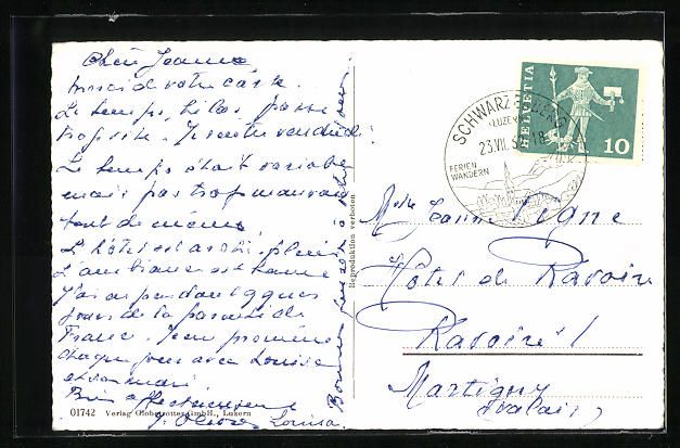 Cartoline postali: AK Schwarzenberg, Panorama mit Pilatus – Usato da Berlin venduto da bartko-reher 1