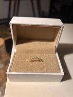 Verlobungs Ring 18K GG 0.25ct 54 neu mit Zertifikat