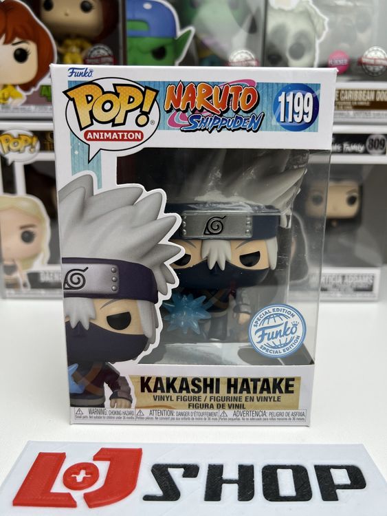 Funko Pop! Naruto Shippuden Sakumo Hatake Vinyl Figur, 12,1 cm, exklusiv, grün/grau/weiß