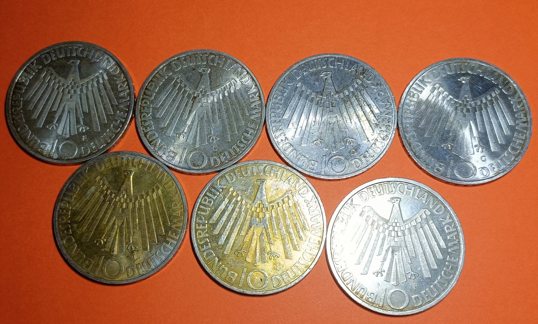 Tutti le monete: Olympia 1972 Deutschland 10 DM – Usato da Romanshorn venduto da Holzenstein 1
