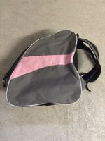 Skate-/Schlittschuhtasche grau/pink