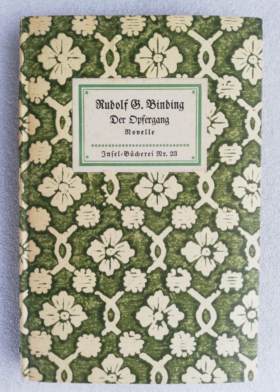 Libri: Der Opfergang - Rudolf B. Binder – Usato da Hildisrieden venduto da Malve