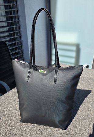Klassische Lacoste L.12.12 Shopper/Handtasche in Schwarz NEU