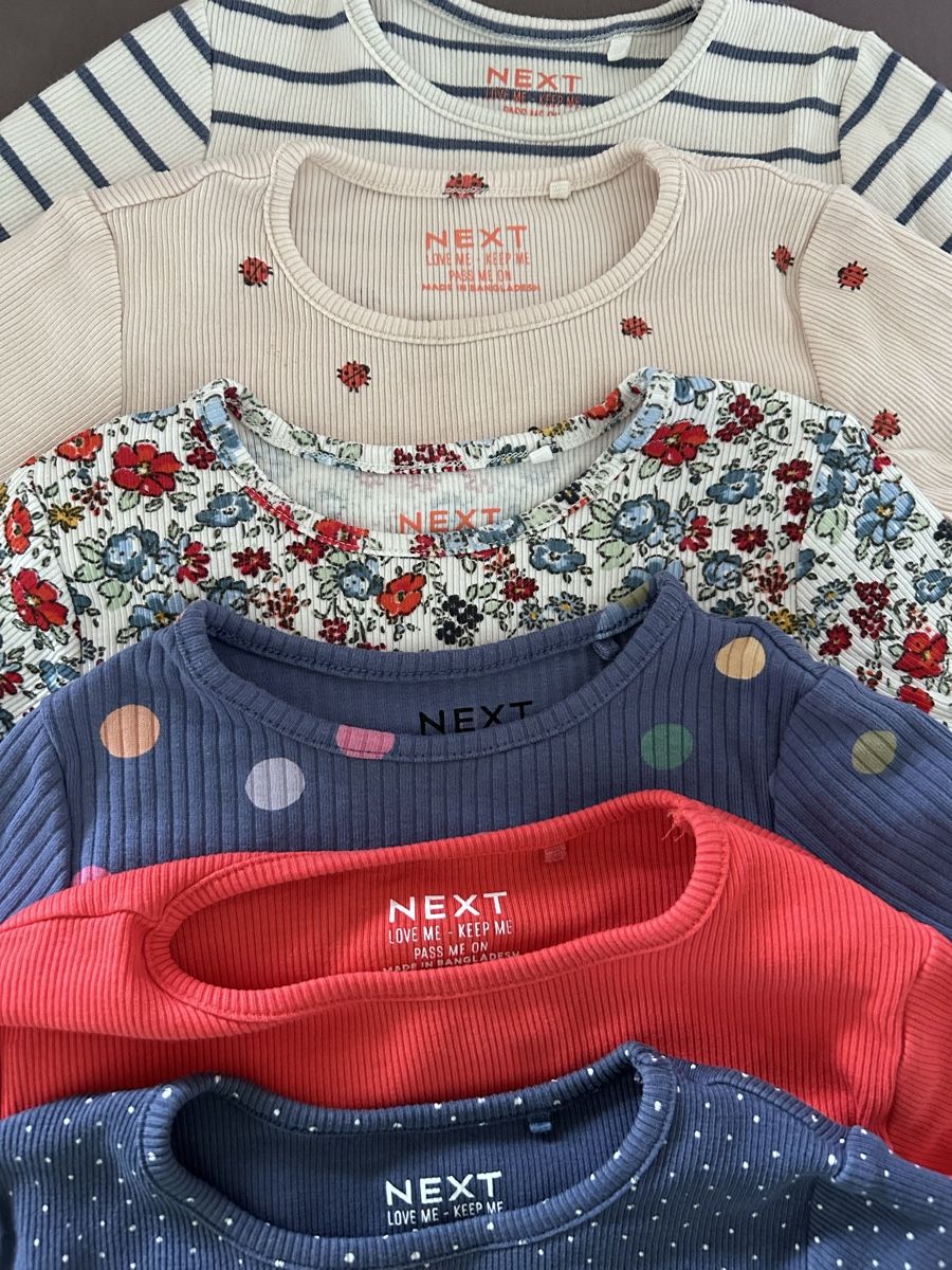 Next Kleiderpakete: 6er Set Langarmshirt / Next / 80 – Neu (gemäss Beschreibung) aus Rüti ZH von mio_jt8n 1