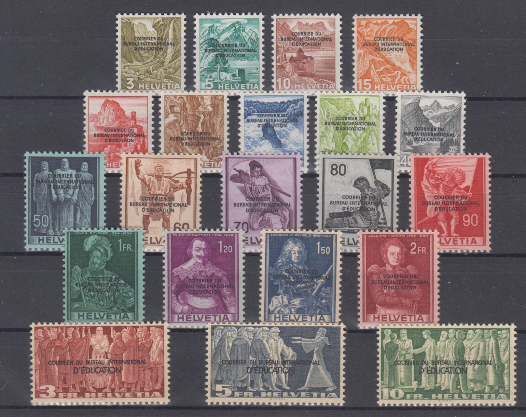 Tutti i francobolli: Timbres BIE 1 - 21 neuf**  192.-- – Usato da Boécourt venduto da Denteles66