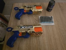 Pistole giocattolo X-Shot 2 pezzi con munizioni