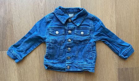Jeansjacke dunkelblau, Grösse 86