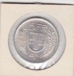 Alle Münzen: 5 Franken 1954 Silber. – Gebraucht aus Schlieren von Rapaelli