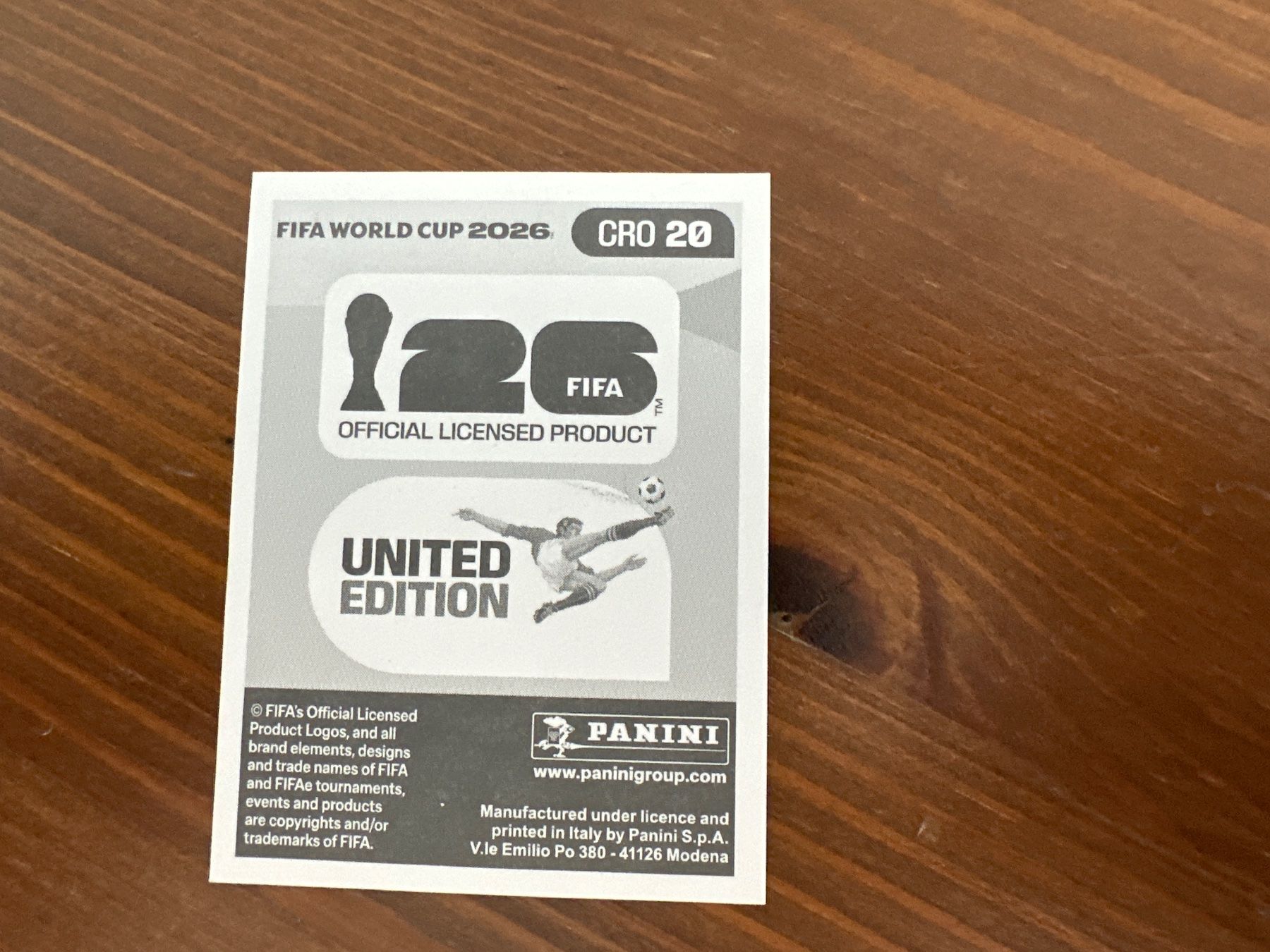 Panini Carte collezionabili: Panini CRO 20 FIFA World Cup 2026 – Nuovo e nell'imballaggio originale da Würenlos venduto da gtvlady_82 1