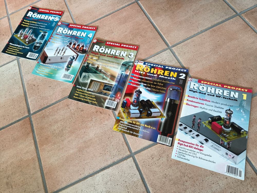 Elektor RÖHREN SPECIAL PROJECT Ausgaben 1 2 3 4 5 Set | Kaufen auf Ricardo