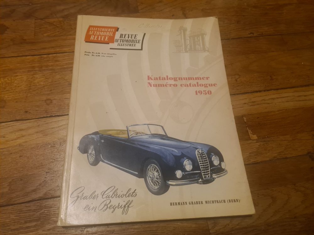 AUTOMOBIL REVUE 1950 OLDTIMER VINTAGE COLLECTION RARE (D'occasion) à ...