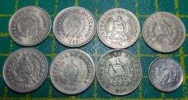Münzsammlung aus Guatemala