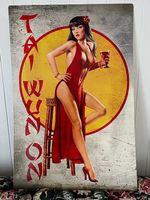 Blechschild Pin Up