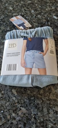 Kinder Jeans Shorts L&D Grösse 140 Regular Fit neu
