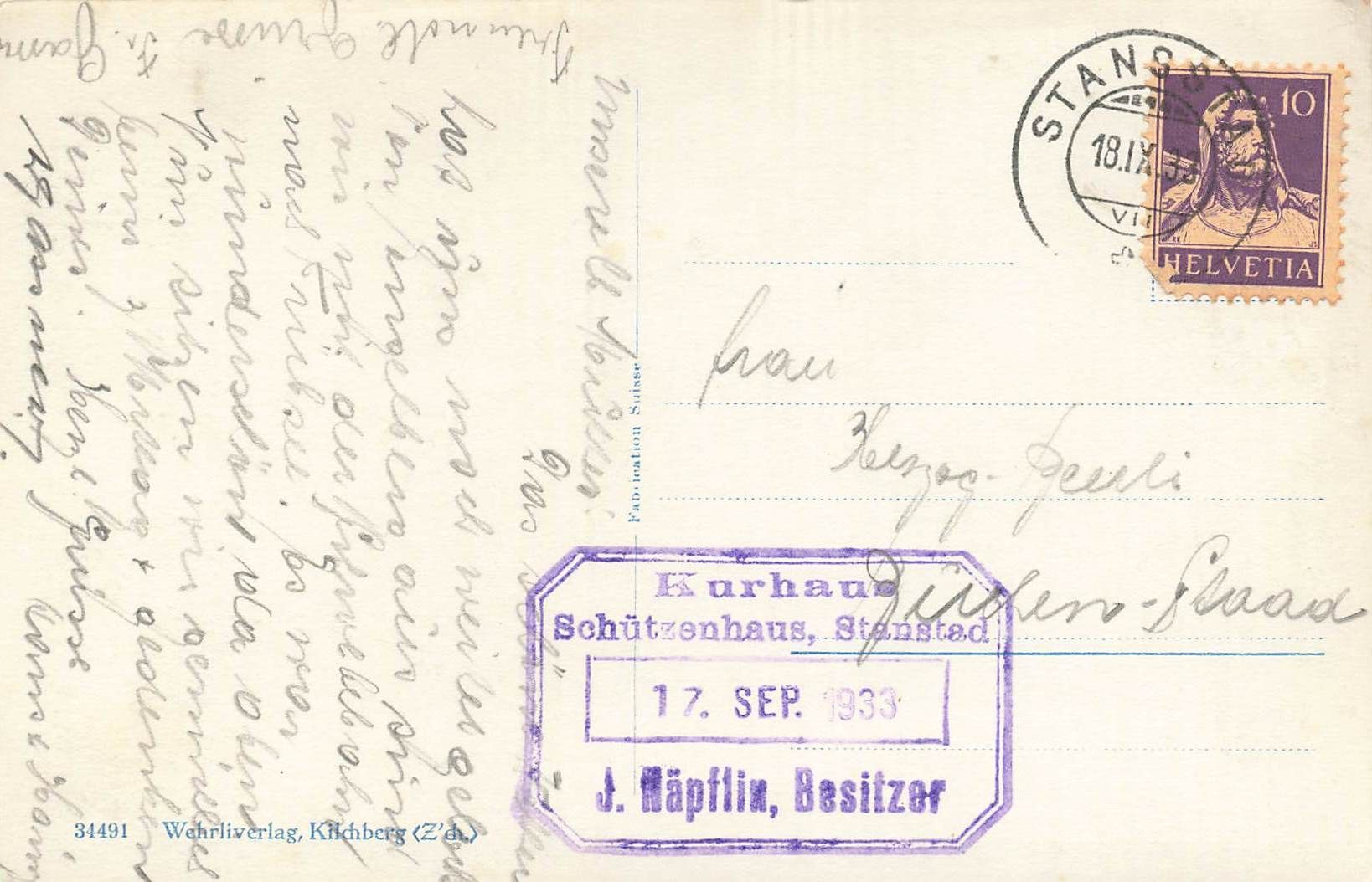 Cartoline postali: Schwebebahn Engelberg trübsee Gondelbahn – Usato da Biasca venduto da Blenio71 1