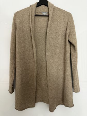100% Kaschmirstrickjacke in braun in der Grösse M