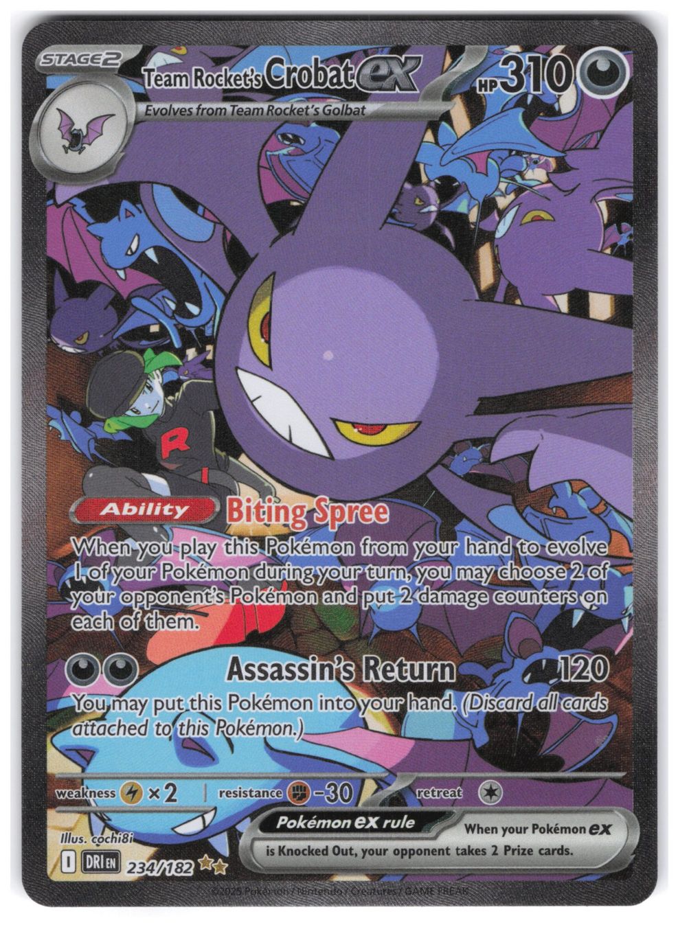 Pokémon Carte collezionabili: Team Rocket's Crobat EX / Destined Rivals / DRI 234 – Nuovo (secondo la descrizione) da Arni AG venduto da PokemonCardsStore