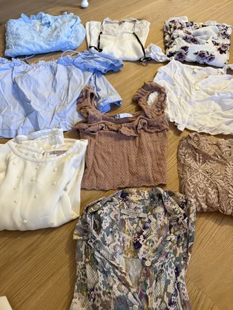 9 Oberteile Set, All Saints, Zara, h&m, massimo dutti, S-M
