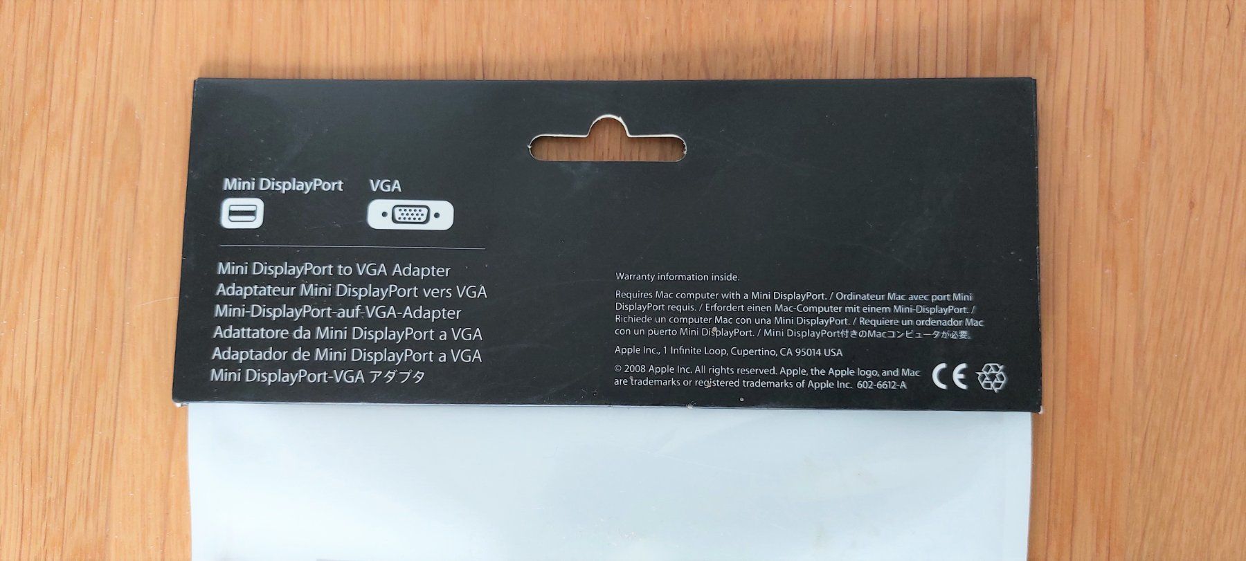 Apple Unità & Adattatore: Original Apple Mini DisplayPort to VGA Adapter – Nuovo e nell'imballaggio originale da Ipsach venduto da Kok5 4