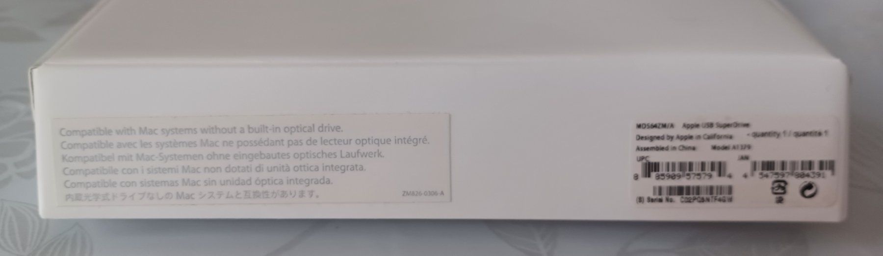 Apple Sistemi audio & multimediali: Lecteur Apple USB SuperDrive modèle A1379 – Nuovo e nell'imballaggio originale da Courroux venduto da gro_j2hf 1