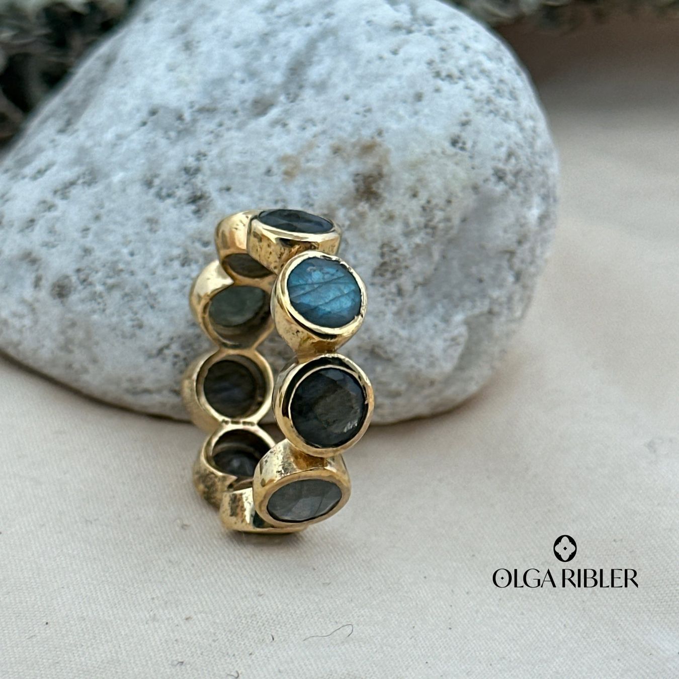 Olga Ribler Bagues: Memory Silber Ring 925 Grösse 59 Labradorite – Neuf (Voir description) à Luzern par Schmuckoutlet 3