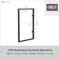 2 DIN Autoradio Android Blende Zierblende Rahmen Autoradio