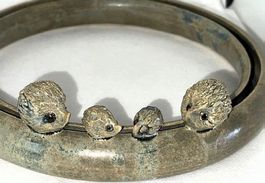 4 Igel Blumenring Keramik