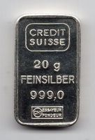 (1316) Silberbarren 20 g, Credit Suisse