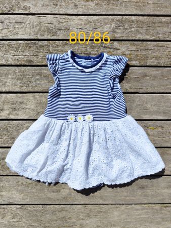 Gr. 80/86 Kleid mit Blumen