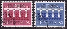 Satz SBK-Nr. 708-709 (Europa 1984) gestempelt