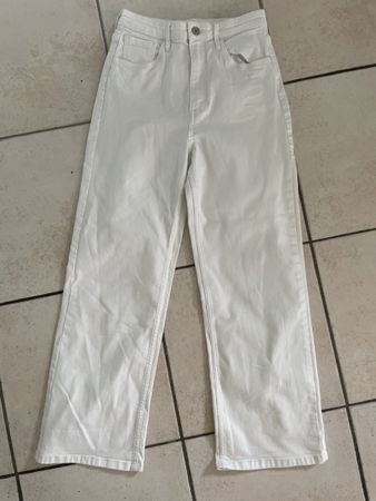 Neuwertige weisse H&M Stretch Jeans Gr.152